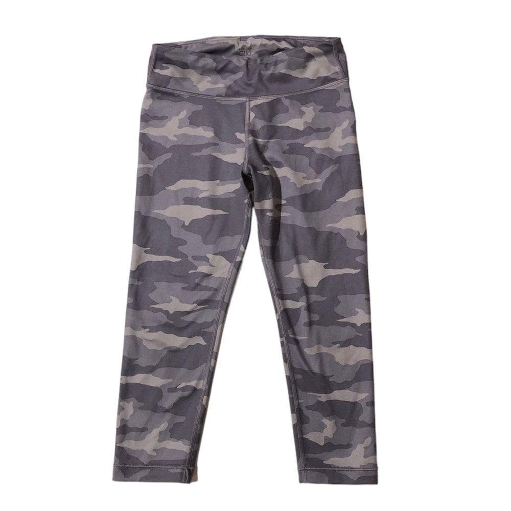 Athleta Girl M(8-10) Printed Chit Chat Capri Leggings